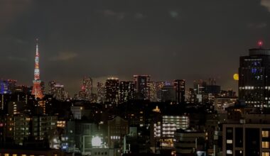 View from the 14th floor in Shibuya