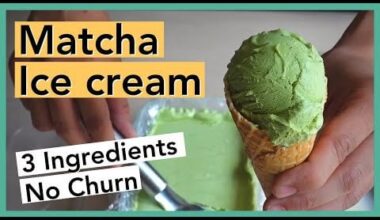 3 Ingredients Matcha Ice Cream: No Egg, No Machine