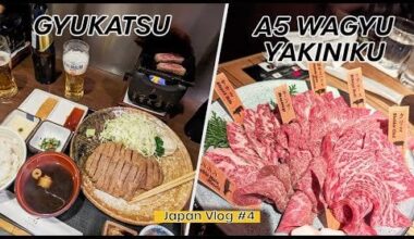 [Food Vlog] Gyūkatsu Motomura & A5 Wagyu Beef Yakiniku in Shibuya, Tokyo