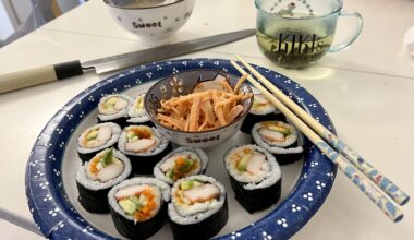 My Homemade California Rolls and Kani Salad is on point