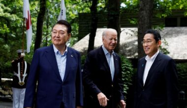 U.S., Japan and South Korea Boost Alliance to Counter China, North Korea. Biden administration sees partnerships as a way to alter strategic landscape against Beijing