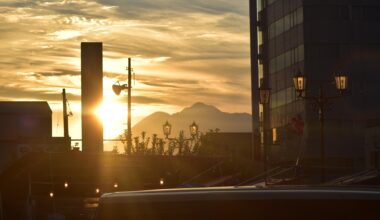 Sunset in Hirosaki