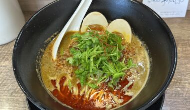 Black sesame tantanmen from Ramen Kousagi in Otsuka