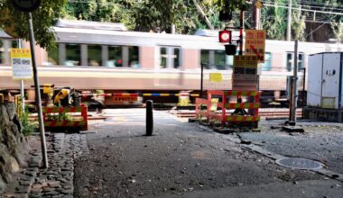 [OC] Train crossing in Arashiyama