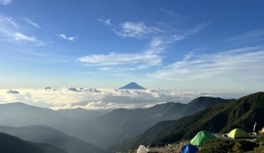 Morning views from Kita-dake sansou (July 2023)