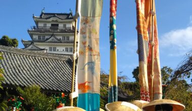 Jangara Folk Dance Outside Hirado Castle in Nagasaki Prefecture