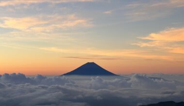 Mt Fuji from the second highest peak, Kita-dake