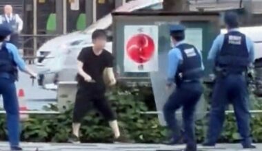 'Shoot me': Man threatening police with knife arrested near Tokyo's Ikebukuro Station - The Mainichi