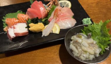 Sashimi set & Tako Wasabi