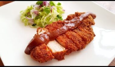 Japanese Chicken Katsu with cabbage slaw recipe