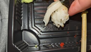 Is this a worm in my sushi or just a string of fat?