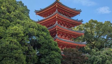 Tochoji Temple pagoda in Fukuoka