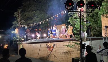 Taiko performance at a festival in Wajima the other night