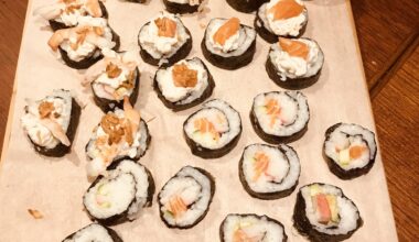 Homemade sushi (a little weird in the texture but it was good)