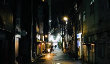 Late Night Backalley in Tokyo