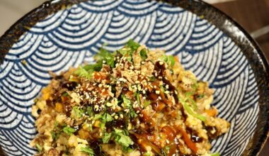 Homemade Chashu Egg Fried Rice