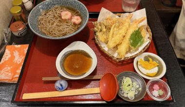 Tempura Soba in Kusatsu