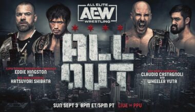 Katsuyori Shibata teams with Eddie Kingston to take on Claudio and Wheeler at All Out