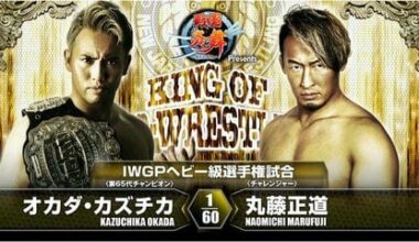 Countdown to Marufuji’s 25th: Naomichi Marufuji vs Kazuchika Okada (King of Pro-Wrestling 2016; IWGP Heavyweight Championship)