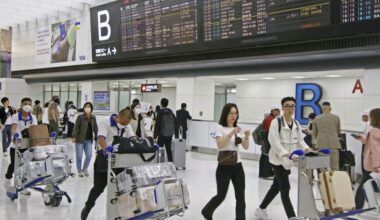 August foreign entries to Japan at 2.2 mil., 85% of pre-pandemic level