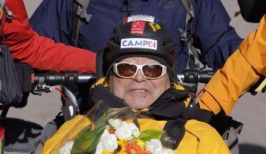 90-year-old Japanese alpinist summits Mt. Fuji in wheelchair