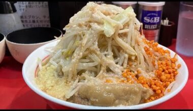 Massive Jiro Style Tonkotsu at Senrigan in Tokyo