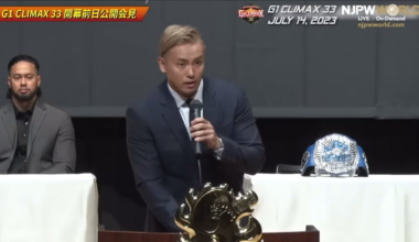 Get Goto to introduce himself like this at every future World Tag League presser.