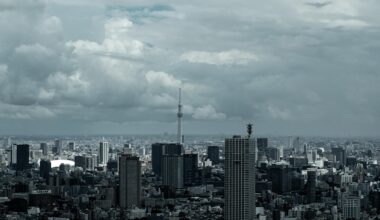 Tokyo. Bird's eye pov