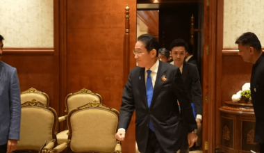 During the G20 Summit in New Delhi, PM Narendra Modi and PM Fumio Kishida of Japan have a private meeting.