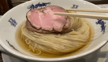 Perfect tsukemen noodles at Chukasoba Nishino