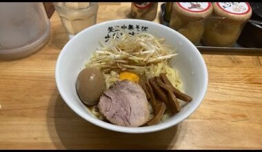 Kamatama Style Mazesoba Ramen at Napoleon-ken in Tokyo