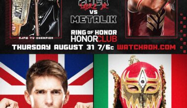 Really enjoyed Zack Sabre Jr. v. Metalik (né Máscara Dorada) II in ROH recently, the sequel to their great match in the Cruiserweight Classic back in 2016. ZSJ's inaugural run with the World Television Championship has been terrific.