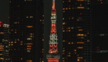 Tokyo Tower shot from Tsukiji