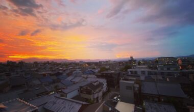 Kyoto sunset.