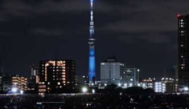 The Skytree from the Arakawa Riverbank