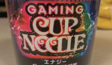 Finally found the Gaming Cup of Noodles in Tokyo. It has caffeine.