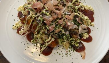Made Osaka-style Okonomiyaki for the first time