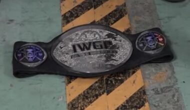 Clark and Dan put custom side plates on the Junior titles. Has this happened before in NJPW?