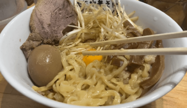 Mazesoba with xxtra thick noodles in Tokyo