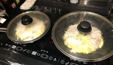 Homemade Okonomiyaki in Tokyo