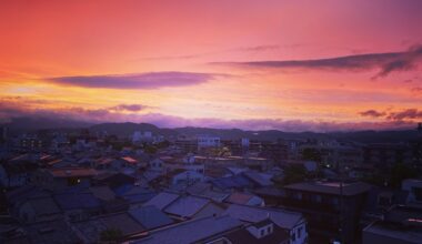 Dusk in Kyoto.