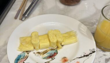 I made some tamagoyaki! (Correct me if I’m using the wrong word, I’m new to Japanese cuisine) how does it look? Any suggestions?