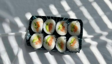 Homemade salmon avocado rolls <3