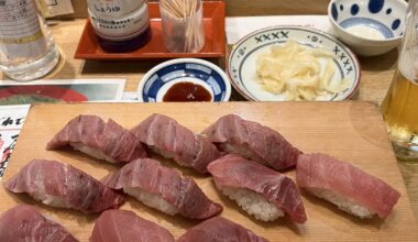 ¥100 sushi at Sushi no Darihan