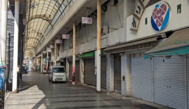 Deserted shopping street in my neighborhood, some 30km away from downtown Tokyo