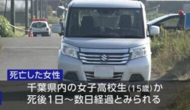 Body of a 15-year-old high school student found inside a car in Tochigi, Japan