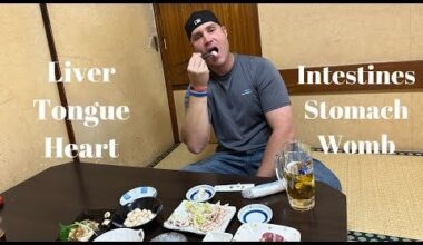 A Japanese Food Taste Test In Tokyo | Heart, Tongue, Intestines, Womb, Liver & Stomach!