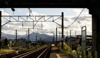 Lonely platform in the Aomori countryside