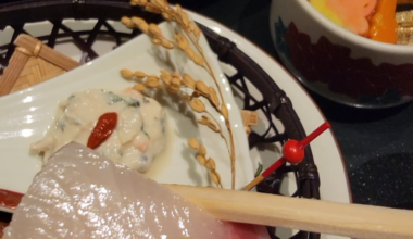 I tried the Hokkaido Autumn Kaiseki Dinner at Noboribetsu