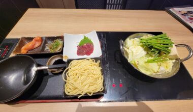 I tried some Motsunabe in Hakodate (with a side of Horse Sashimi)